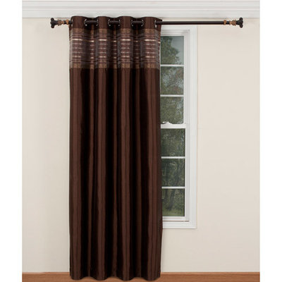 Belle Maison Fiesta Lurex Striped Curtain Panel