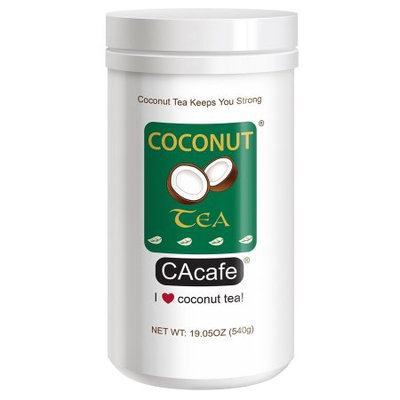 Cacafe Inc. Cacafes Coconut Tea in Jar #28526 (Cane Sugar Added)