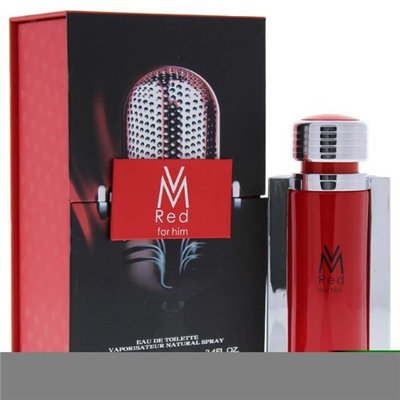 Victor Manuelle M-5295 Vm Red for Him Eau De Toilette Spray for Men - 3.4 oz
