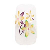 2x Sets of Cala Professional Airbrushed Nail Kit in French Tips with Yellow Flowers # 87651 + Aviva Eco Nail File...