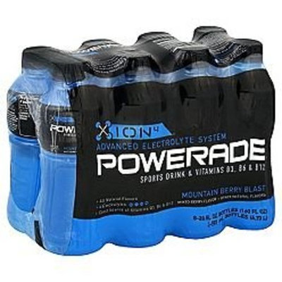 POWERADE ENERGY DRINK ION4 MOUNTAIN BERRY BLAST 8 PACK 20 OZ BOTTLES