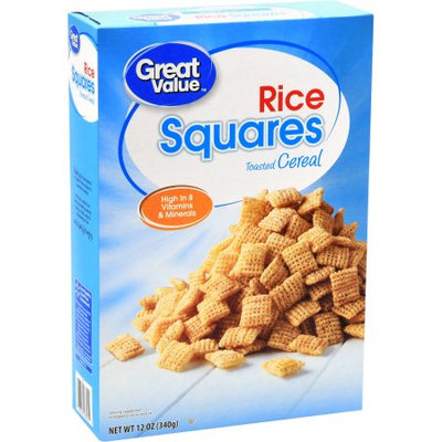 Great Value Rice Squares Toasted Cereal