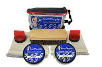 FeetPeople Premium Leather Care Kit with Travel Bag, Neutral