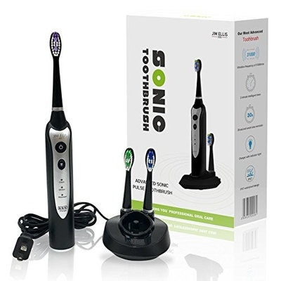 Sonic Electric Toothbrush Designed By Celebrity Dentist Dr Jim Ellis For Superior Dental Clean - Power Electronic Tooth Brush For Adults