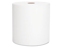 SCOTT Recycled Hard Roll Towels, White, 8 x 800ft, 12/Carton
