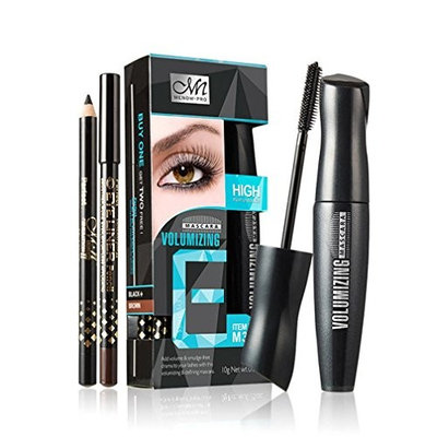 Putars Women Sexy Professional Black Mascara 3D Fiber Waterproof Curling Lengthening Eye Lashs Mascara