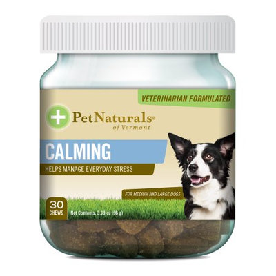Calming for Medium and Large Dogs Chews Pet Naturals Of Vermont 30 Chewable