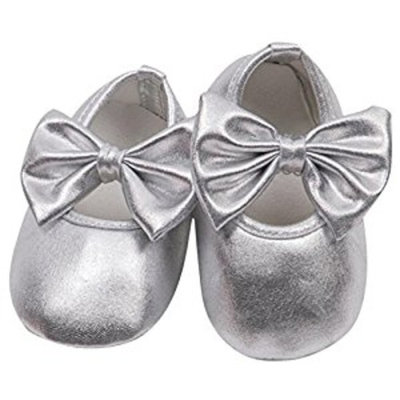 Koly Toddler kids Baby Prewalker Soft Sole Anti-Slip bowknot Shoes