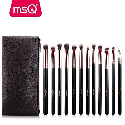 12pcs Eyeshadow Makeup Brushes Set Pro Rose Gold Eye Shadow Blending Make Up Brushes Soft Synthetic Hair For Beauty Eye Makeup Brushes Set