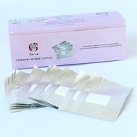 200pcs Nail Art Soak Off Acrylic Nail polish UV Gel Remover Nail Wraps Wipes