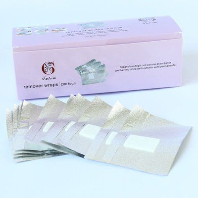200pcs Nail Art Soak Off Acrylic Nail polish UV Gel Remover Nail Wraps Wipes