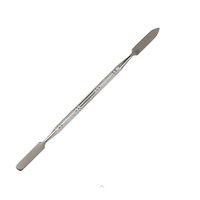 Makeup Depotting Tool/Spatula, 6 Inch Metal (Stainless Steel) Spatula for Makeup with non-Slip Grip