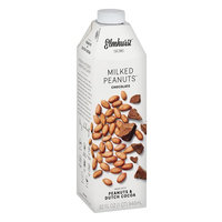Elmhurst Milked - Chocolate Peanut Milk - 32 Fluid Ounces. Only 6 Ingredients, 8g Protein, Non Dairy, No Added Gums or Emulsifiers, Vegan