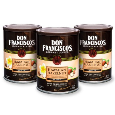 F. Gavi A & Sons, Inc. Don Francisco's Vanilla Nut, Medium Roast, Ground Coffee,12 oz. (Pack of 3)