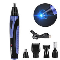 Electric shaver men electric mute rechargeable waterproof does not hurt the skin razor 4 in 1 nose hair trimmer hair clipper eyebrow knife razor set