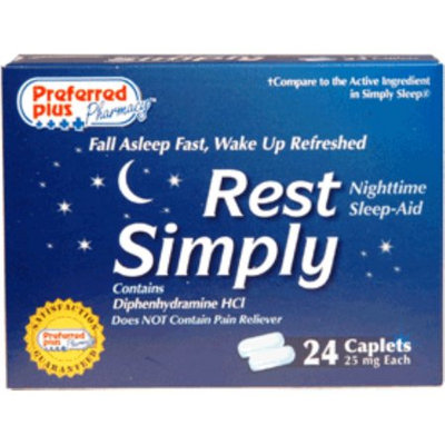 Rest Simply Nighttime Sleep Aid Caplets 24 ea