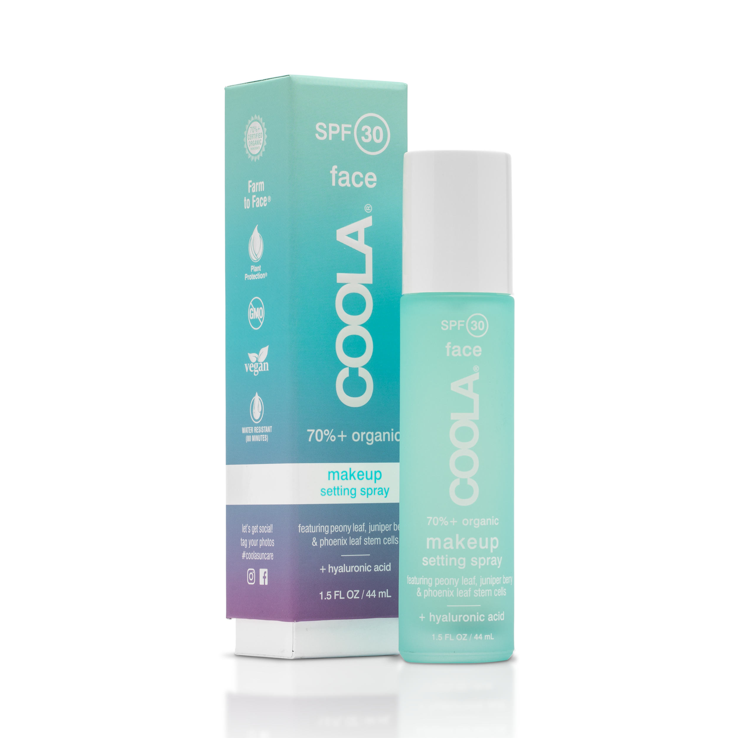 COOLA Organic SPF 30 Makeup Setting Sunscreen Spray