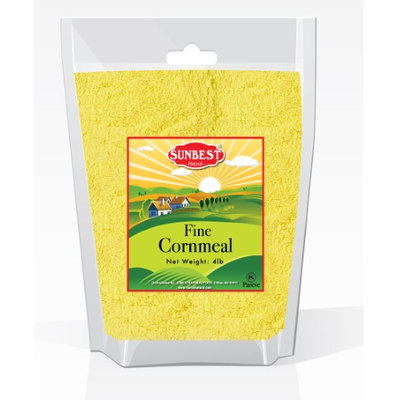 SUNBEST Corn Meal Flour, Fine Grind, Naturally Gluten Free (Fine, 4 Lb)