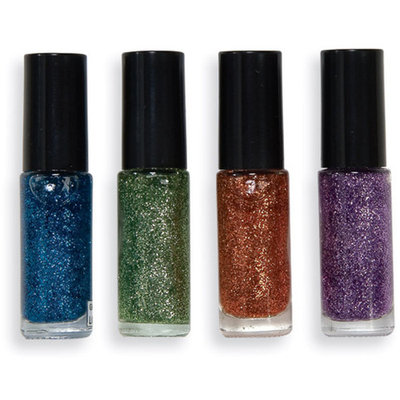 Women's Glitter Nail Polish Assorted Colors Costume Accessory Make-Up