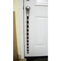 Warner Arctic Sleigh Bells Decorative Leather Strap Door Bell 28” With 10 Silver Plated Jingle