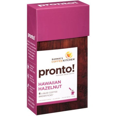 Barney's Coffee Kitchen Pronto! Personal Brew Coffee Hawaiian Hazelnut - 6 Packets