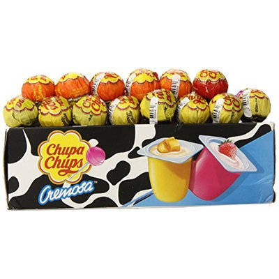 Euro-american Brands Chupa Chups Cremosa Lollipops 48 Count Tray