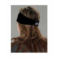That's A Wrap Women's Foil Bandana Black Paisley Knotty Band, Black KB1624