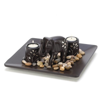 Accent Plus Dining Table Candle Holders, Modern Table Candle Holders Centerpiece Set