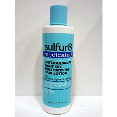 (Pack of 3) Sulfur8 Medicated Anti-dandruff Light Oil Moisturizing Hair Lotion 8 Oz : Beauty