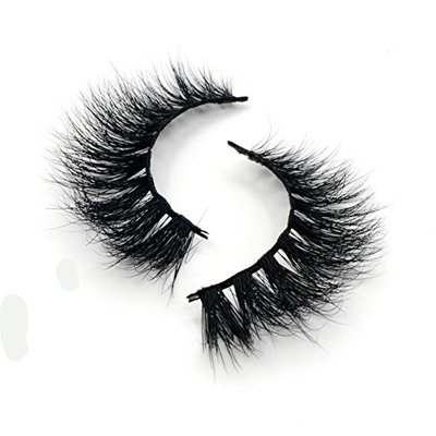 Lunamoon 3D Mink Fur Fake Eyelashes 100% Siberian Mink Fur Hand-made False Eyelashes Natural Look for Women’s Makeup 1 Pair Package