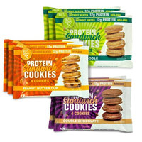 Buff Bake Protein Sandwhich Cookies Box of 9 -1.79oz (3 Flavor Sampler Pack)