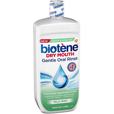 Biotene Dry Mouth Gentle Oral Rinse Mild Mint 33.8oz