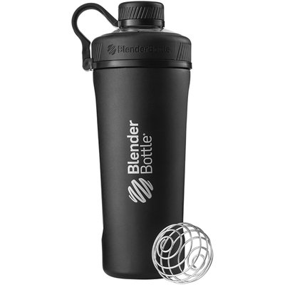 Blender Bottle Radian 26 oz. Stainless Steel Shaker w/ Loop Top - Matte Black