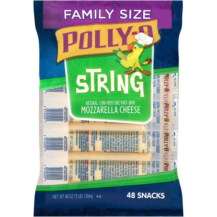 Polly-O Low-Moisture Part-Skim Mozzarella String Cheese ...