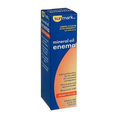 sunmark Mineral Oil USP Enema, 4.5 oz.