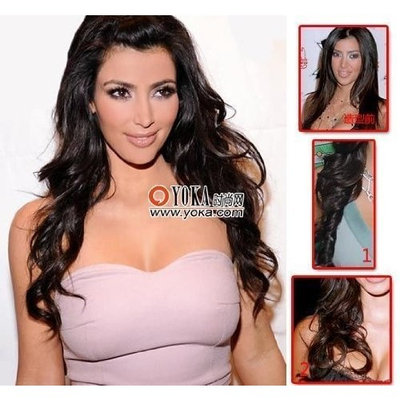 20’‘ Kim Kardashian Style Lace Wig Chinese Remy Hair