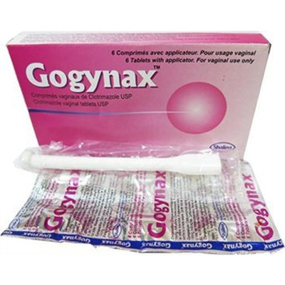 Gogynax Vaginal Tablets - Clotrimazole Inserts 100mg(6 inserts with applicator). Yeast infection treatment/Anti-fungal