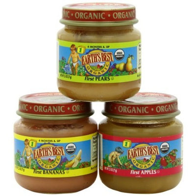 Earth's Best Organic First Fruit Baby Food Starter Kit, 12 Jars