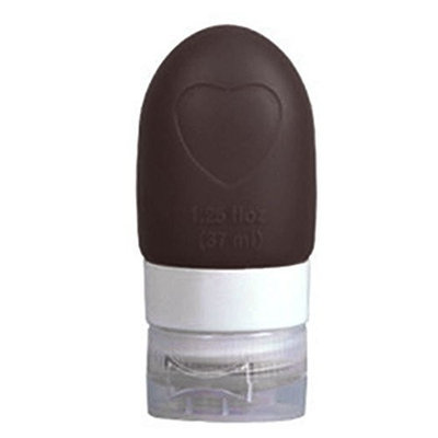 Silica gel outdoor travel Bottled shampoo Shower Gel Traveling bottles(37ml,black)