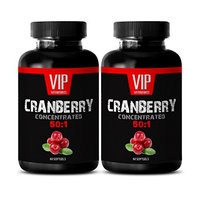 Dental care - CRANBERRY CONCENTRATED EXTRACT 252Mg 50: 1 - Cranberry concentrate pills - 2 Bottles 120 Softgels