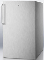 Summit CM411LCSS 4.1 Cu. Ft. Stainless Steel Undercounter Compact Refrigerator