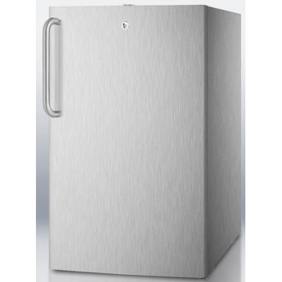 Summit CM411LCSS 4.1 Cu. Ft. Stainless Steel Undercounter Compact Refrigerator