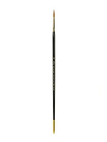 Silver Brush Renaissance Series Long-Handle Paint Brush 7100, Size 12, Round Bristle, Sable Hair, Multicolor
