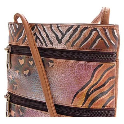 Women's Anuschka Mini Double Zip Travel Crossbody