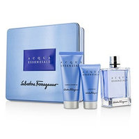 Salvatore Ferragamo Acqua Essenziale Coffret: Eau De Toilette Spray 100Ml/3.4Oz + After Shave Balm 50Ml/1.7Oz + Shower G