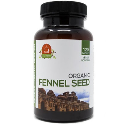 Organic Fennel Seed - Digestive Aid and IBS Supplement - 1080MG per Serving - 120 Veggie Capsules - 100% Natural and Made in The USA