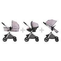 Evenflo Pivot Modular Travel System with Safemax Infant Car Seat - Sandstone