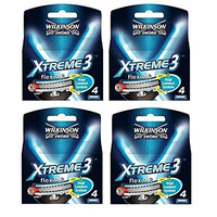 Wilkinson Sword Xtreme3, 4 Count Refill Razor Blades (Pack of 4) + FREE LA Cross Manicure 74858