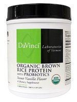 Davinci Labs - Organic Brown Rice Protein with Probiotics - 1.19 lb Powder