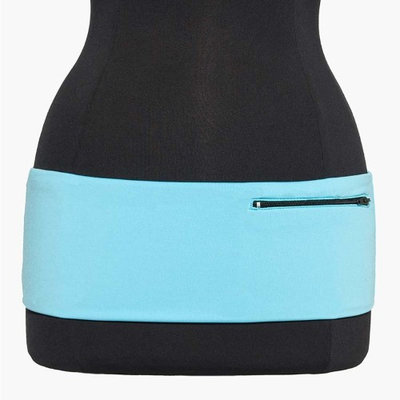 Hips-Sister Left Coast 5 Band Turquoise with Black Zippers Pant Size 2-8